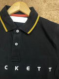 HKT LONDON TIPPED ACCENT LUXURY PIQUÉ COTTON POLO T-SHIRT