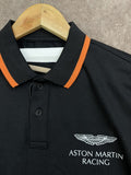 HKT LONDON ASTON MARTIN RACING TIPPED POLO T-SHIRT