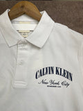 C-K NEW YORK CITY ARCH LOGO PIQUÉ POLO T-SHIRT