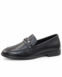 TODS Men’s Black Leather Horsebit Loafers