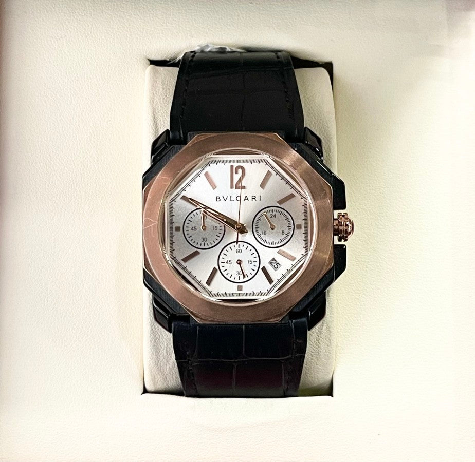 BVLGRI LEATHER WATCH