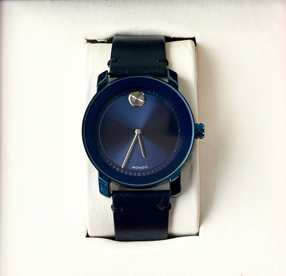 MOVDO BASIC LEATHER STRAP WATCH