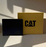 CAT LEATHER  BI FOLD MENS  WALLET