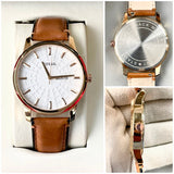 FOSL QUARTZ LEATHER WATCH