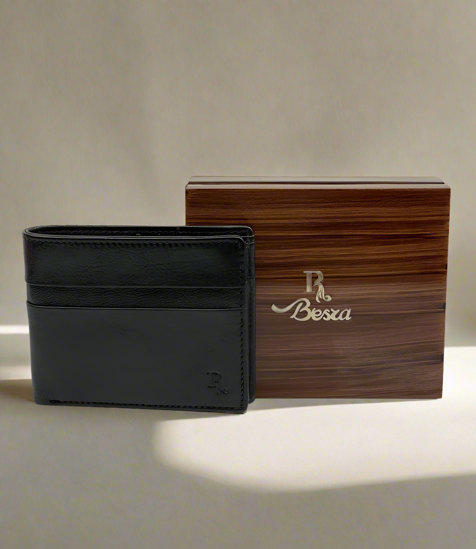 BERSA PREMIUM LEATHER BI FOLD MENS WALLET