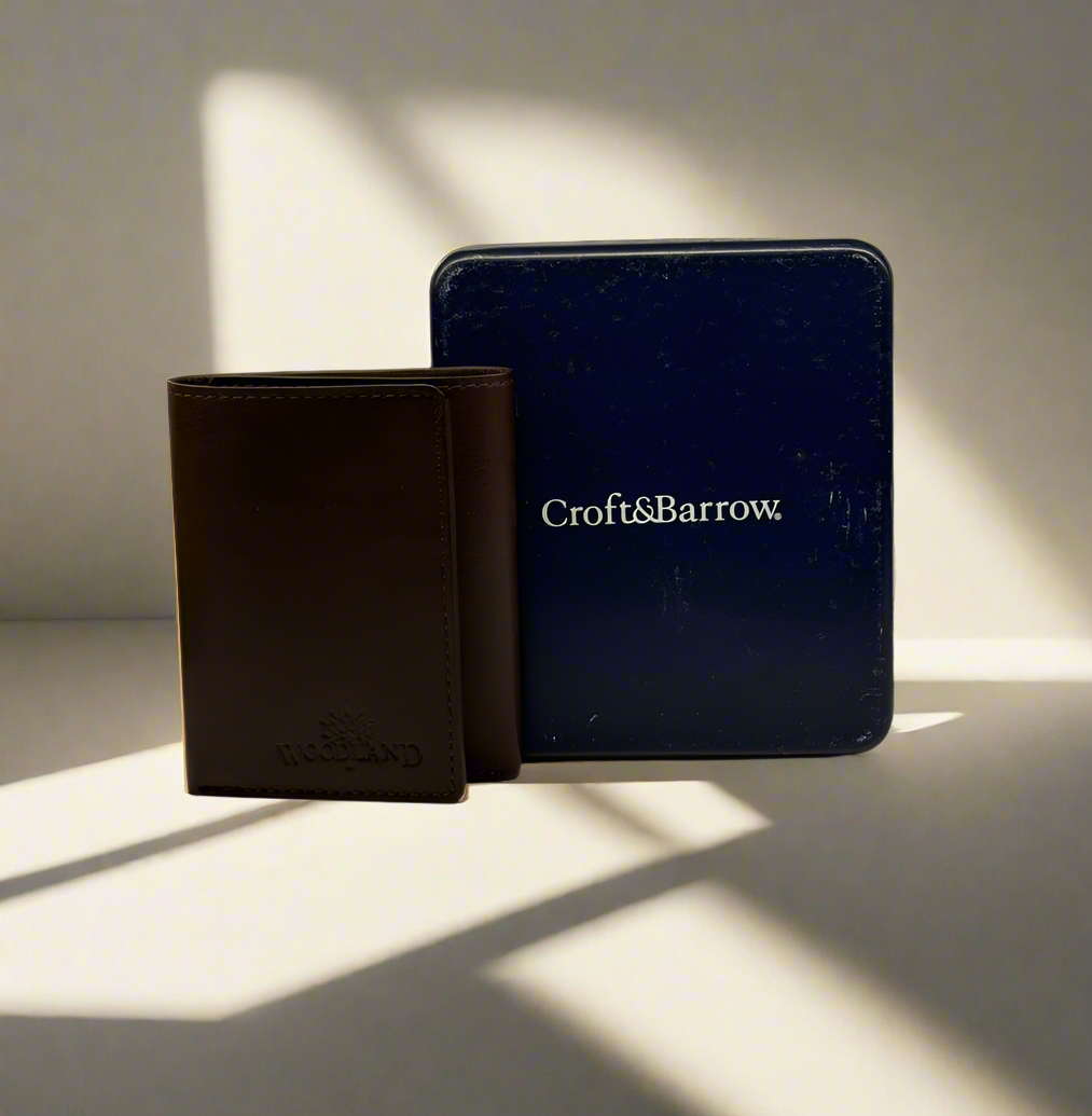 WOODLAND LEATHER TRI FOLD MENS WALLET