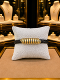 Heritage Gold-Accented Leather Bracelet