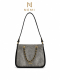 NEMI Quilted Chic Elegant Textured Shoulder BAG
