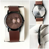 C-K BASIC LEATHER WATCH
