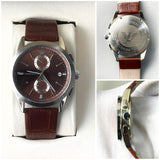 EMP ARMN LEATHER WATCH