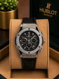 Hublot Big Bang Chronograph Collection leather strap watch