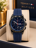 Tommy Hilfiger Men's Navy Blue Silicon strap Watch