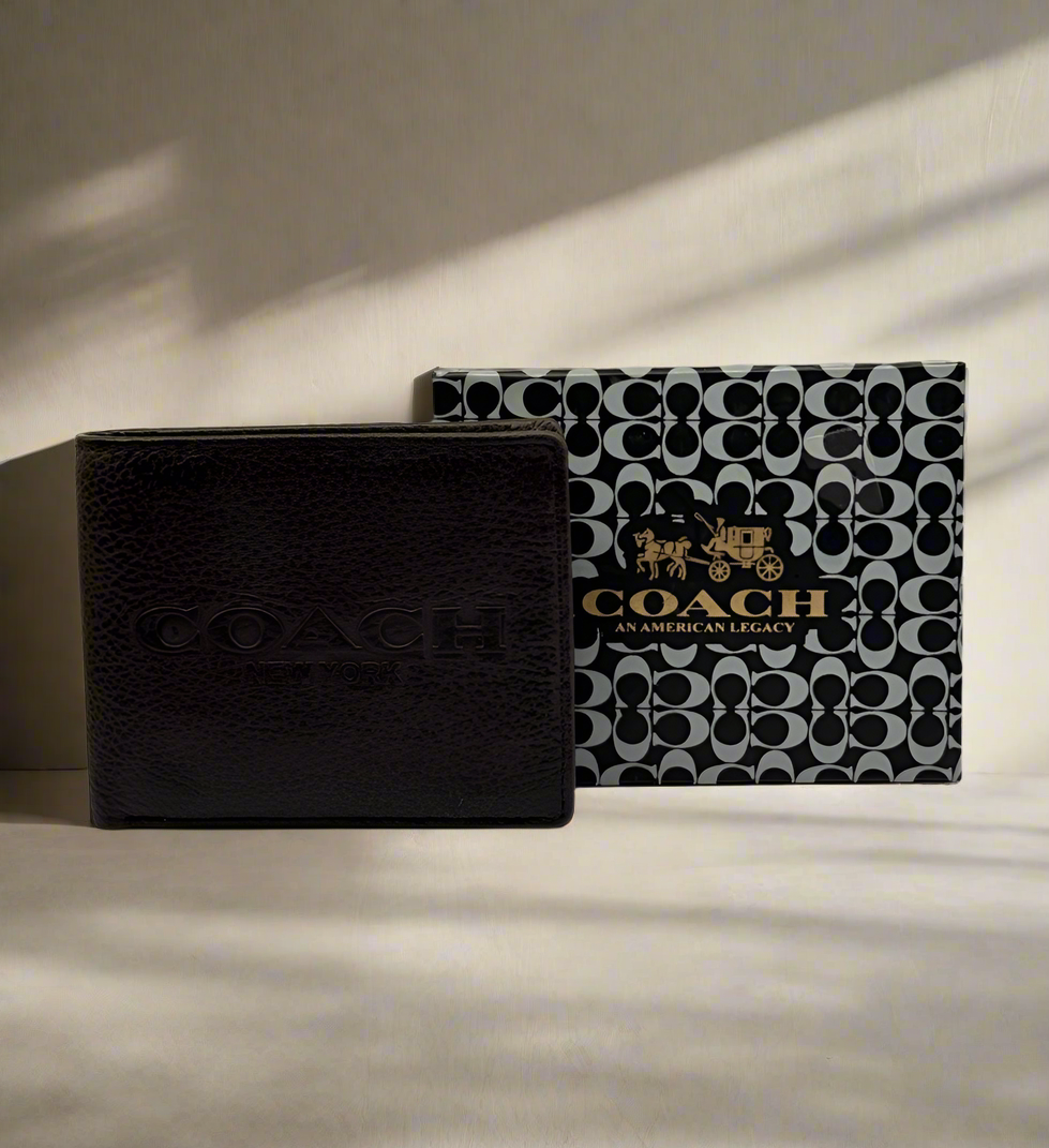 COACH DESIGNER BI FOLD MENS WALLET