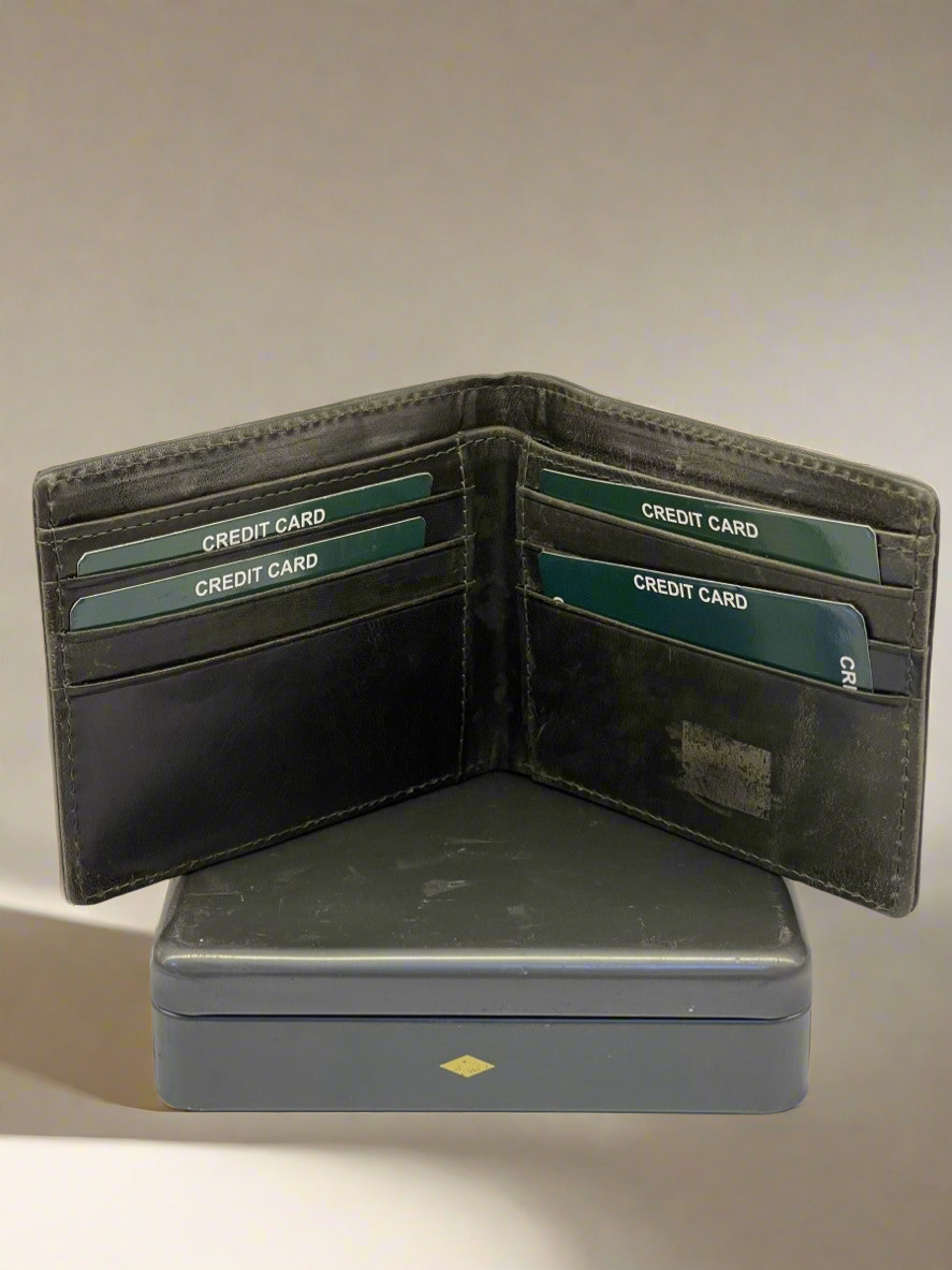 FSL LEATHER BI FOLD MENS WALLET