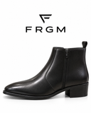 FRGM Gilded Python: Gold-Tip Snakeskin Ankle Boots