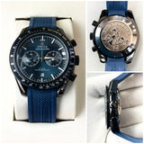 OMEG CHRONO SILICON STRAP WATCH