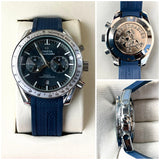 OMEG CHRONO SILICON STRAP WATCH