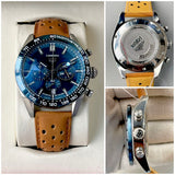 TAG HUER CHRONO LEATHER WATCH