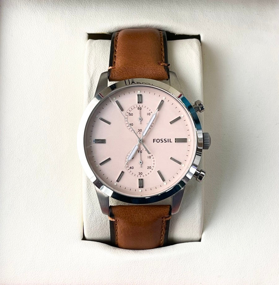 FSL BASIC CHRONO LEATHER WATCH