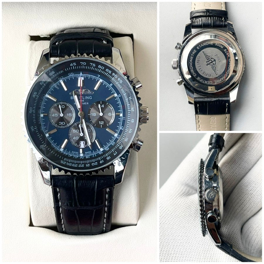 BREITLING LEATHER WATCH