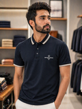EM P ARMNI MILANO 31 CONTRAST TIPPED POLO T-SHIRT