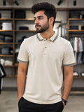 R/R SIGNATURE STRIPED POLO T-SHIRT