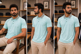 R/R HOUNDSTOOTH ACCENT POLO T-SHIRT
