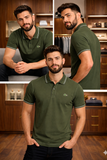 LCST CONTRAST STITCH POLO T-SHIRT