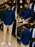 TMY EMBROIDERED SCRIPT MONOGRAM OXFORD SLIM-FIT OG SHIRT