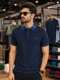 FRD PRRY JACQUARD COLLAR COTTON PIQUÉ POLO T-SHIRT