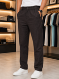 ZRA PREMIUM LINEN STRAIGHT-FIT LINEN TROUSER