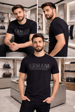 A-X DUOTONE GRAPHIC CREWNECK ROUND NECK T-SHIRT