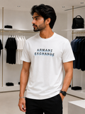 ARMNI 3D LOGO ROUND NECK T-SHIRT