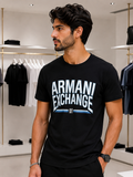 A-X ROUND GRAPHIC NECK T-SHIRT