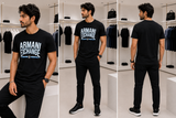 A-X ROUND GRAPHIC NECK T-SHIRT