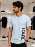 KRL LAGERFELD SIDE LOGO ROUND NECK T-SHIRT