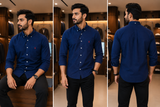 RLP LAUREN NAVY OXFORD SHIRT