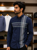 LCST GEOMETRIC CROSS-STRIPE SHIRT