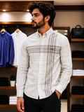 LCST CHECKERED CROSS-STRIPE CHECKS SHIRT