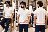LCST SPORT-STRIPE CLASSIC FIT POLO T-SHIRT
