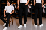 A-X J16 STRAIGHT FIT BLACK JEANS