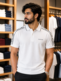 C-K SHOULDER TAPE POLO T-SHIRT