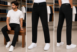 ZAR ESSENTIAL JET BLACK STRAIGHT FIT JEANS