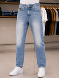 DSL INDUSTRY LIGHT BLUE VINTAGE STRAIGHT FIT JEANS