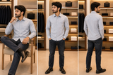 HG BSS LUXURY DRESS – STONE GREY OG SHIRT