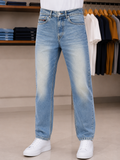 DSL INDUSTRY VINTAGE LIGHT BLUE STRAIGHT FIT JEANS