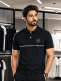 BLMN LOGO STRIPE POLO T-SHIRT