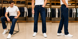 HG BSS MENSWEAR | ESSENTIAL STRAIGHT FIT DARK INDIGO JEANS