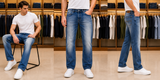 GAS MENSWEAR | PREMIUM STRAIGHT FIT STONE WASH DENIM JEANS