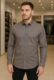 TMY MEN'S PLAIN REGULAR FIT SHIRT